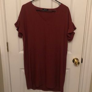Never worn Madewell shift dress with bell sleeve